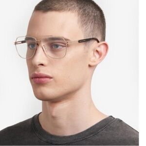 New Authentic Marc Jacobs Gold Aviator Glasses MARC 751